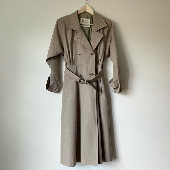 London Fog Jackets & Blazers - Vintage London Fog Maincoats Double Breasted Full Length Trench Coat 8P